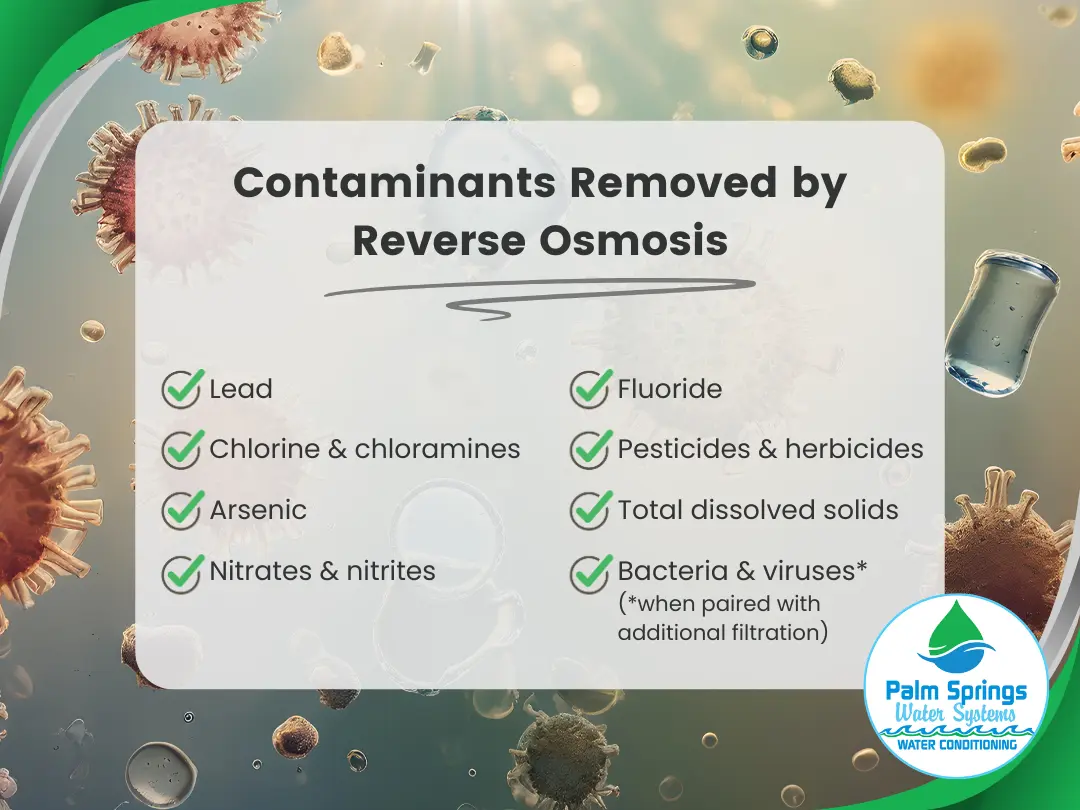 Contaminants removed by reverse osmosis